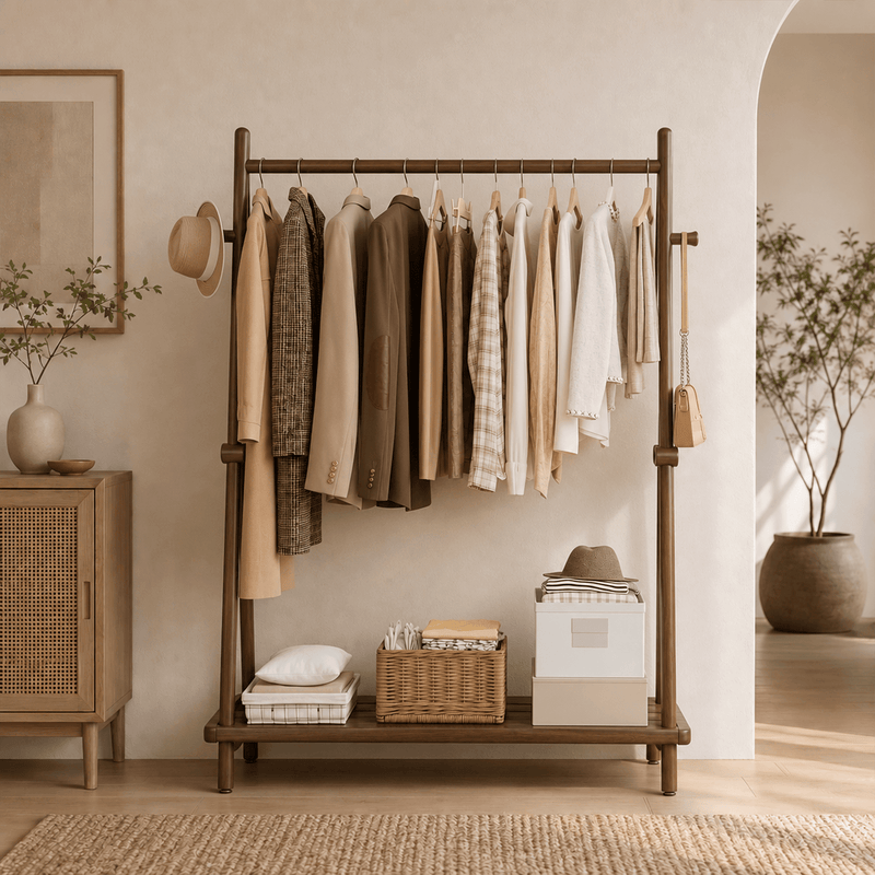 3-in-1 Clothes Rack vs. Vented Mobile Rack: Planted or Rolling? - TAITIY