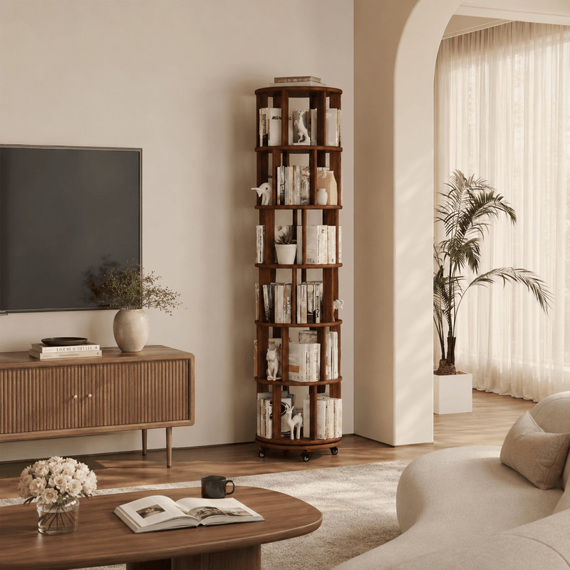 Bookshelf Buying Guide 2026: Corner, Rotating & Small-Space Bookcases - TAITIY