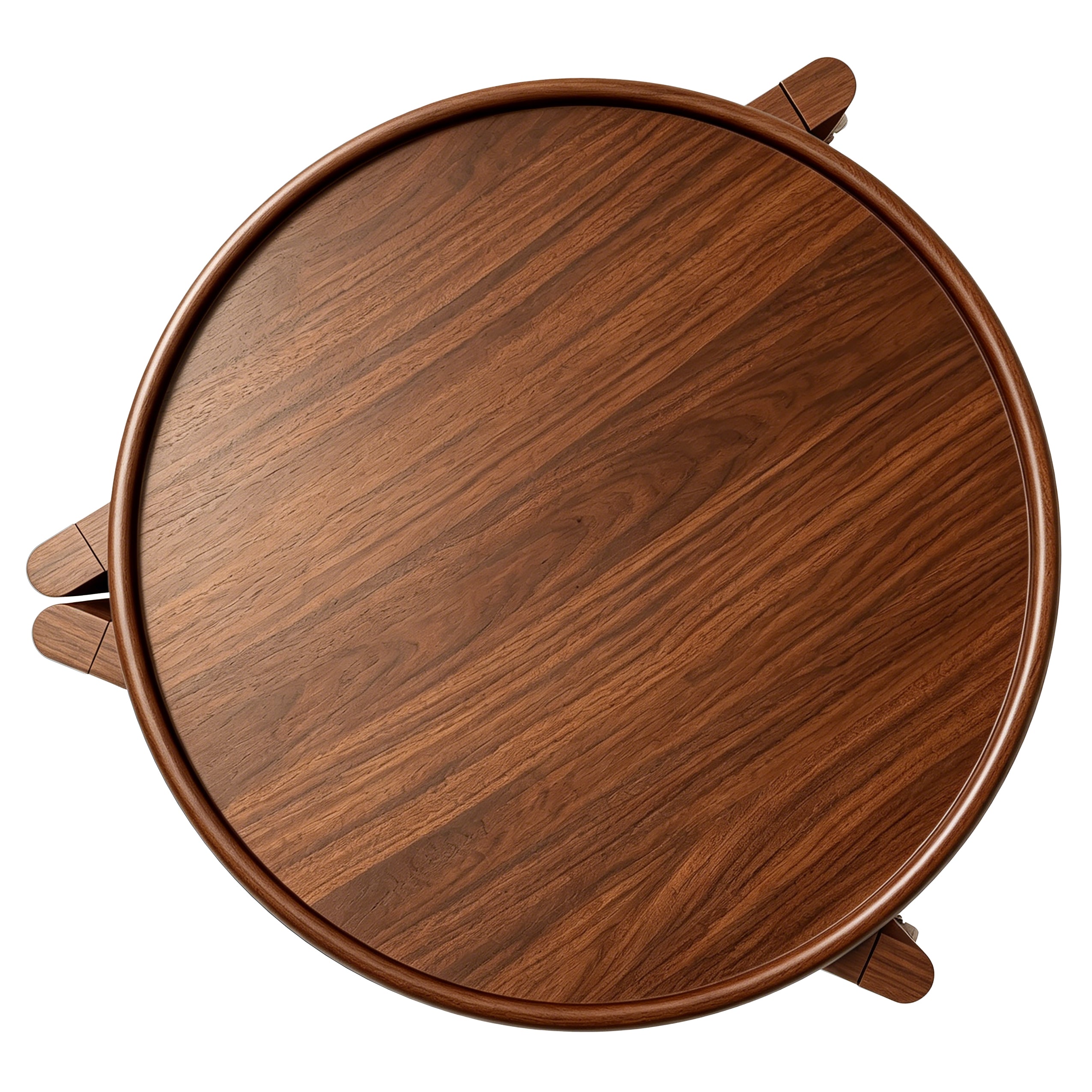 Rolling Side Table with Wheels-15.7"D