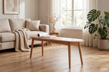 Natural Oak Dining Bench – Solid Construction