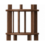 Rotating Bookshelf — Solid Wood, 6-Tier 360°
