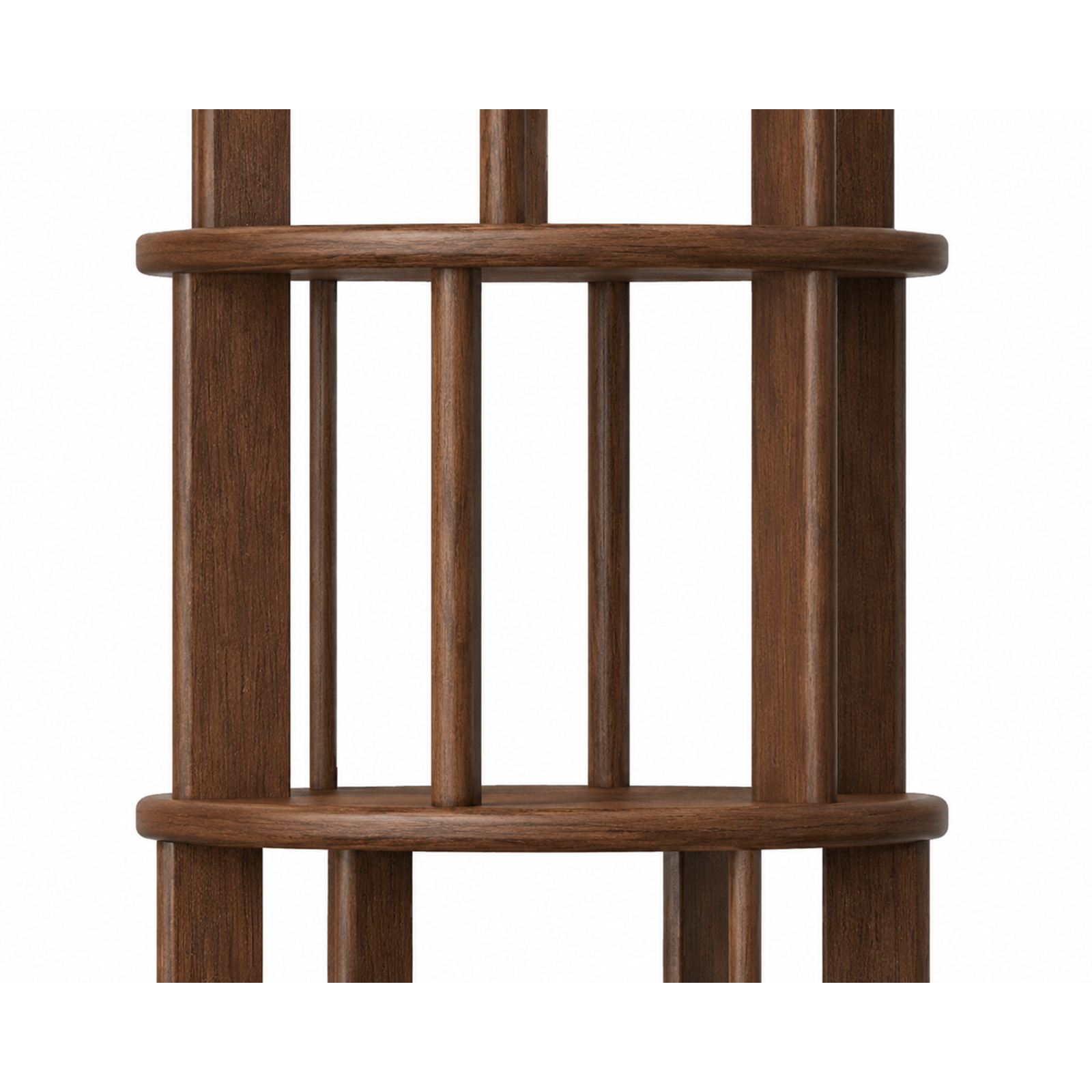 Rotating Bookshelf — Solid Wood, 6-Tier 360°