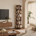 Rotating Bookshelf — Solid Wood, 6-Tier 360°