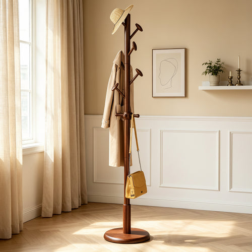 Taitiy Tree-Form Solid Wood Coat Rack