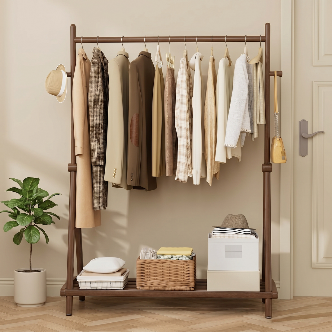 Clothes Rack — 3-in-1 with Triangular Base