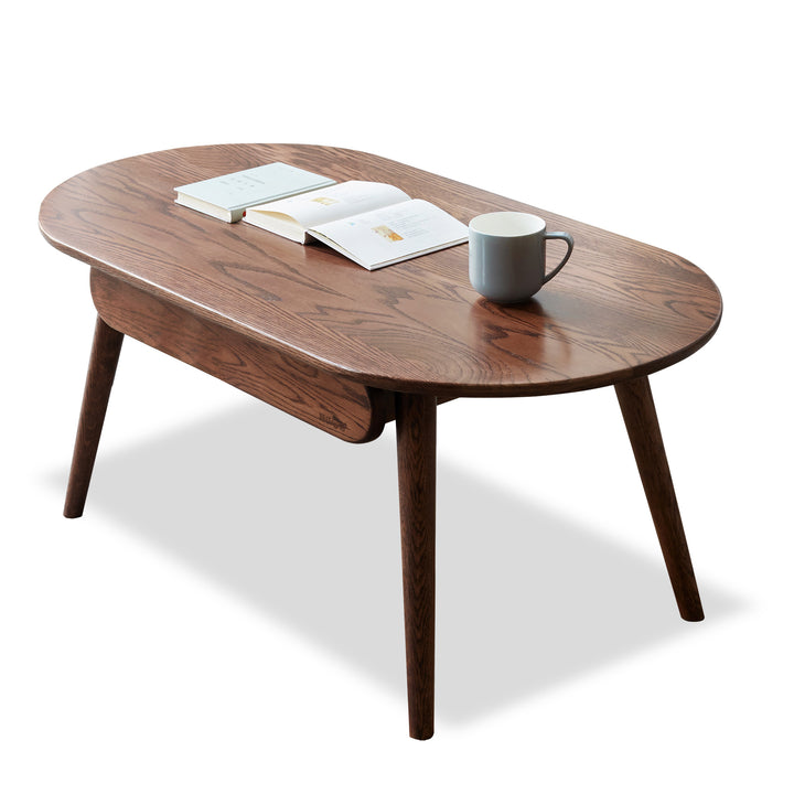 Oak Capsule Center Table with Drawers – 100×52×46 cm