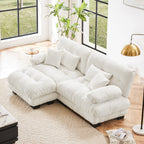 Sofa with Convertible Ottoman, 2-Seat