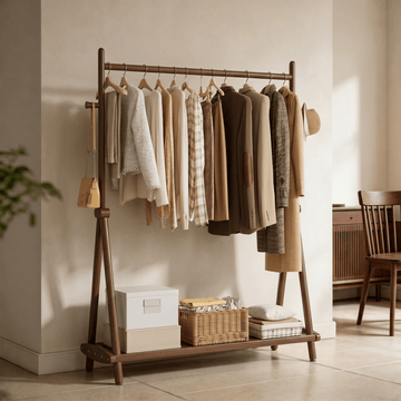 Clothes Rack — 3-in-1 with Triangular Base - TAITIY