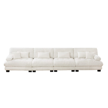 Cloud 4 - Seat Sofa — White Chenille, Modular - TAITIY