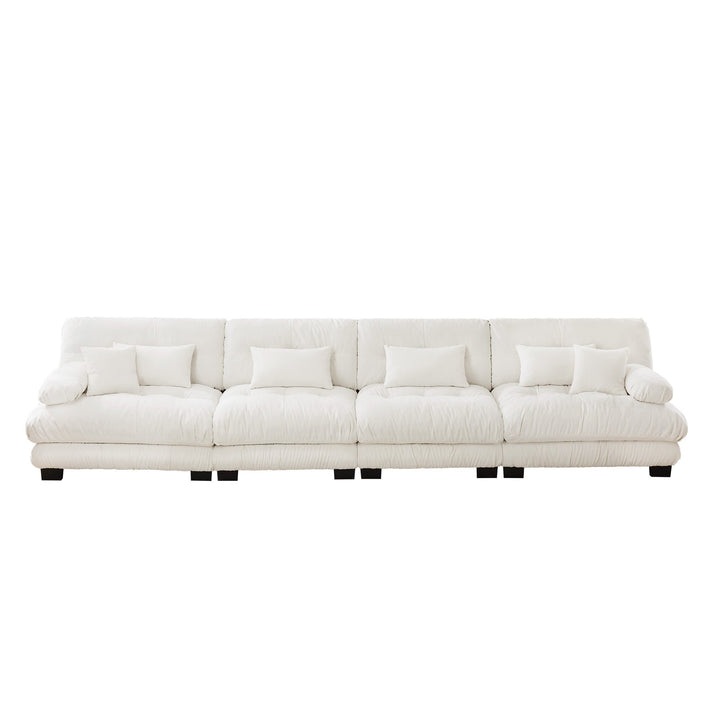 Cloud 4 - Seat Sofa — White Chenille, Modular - TAITIY