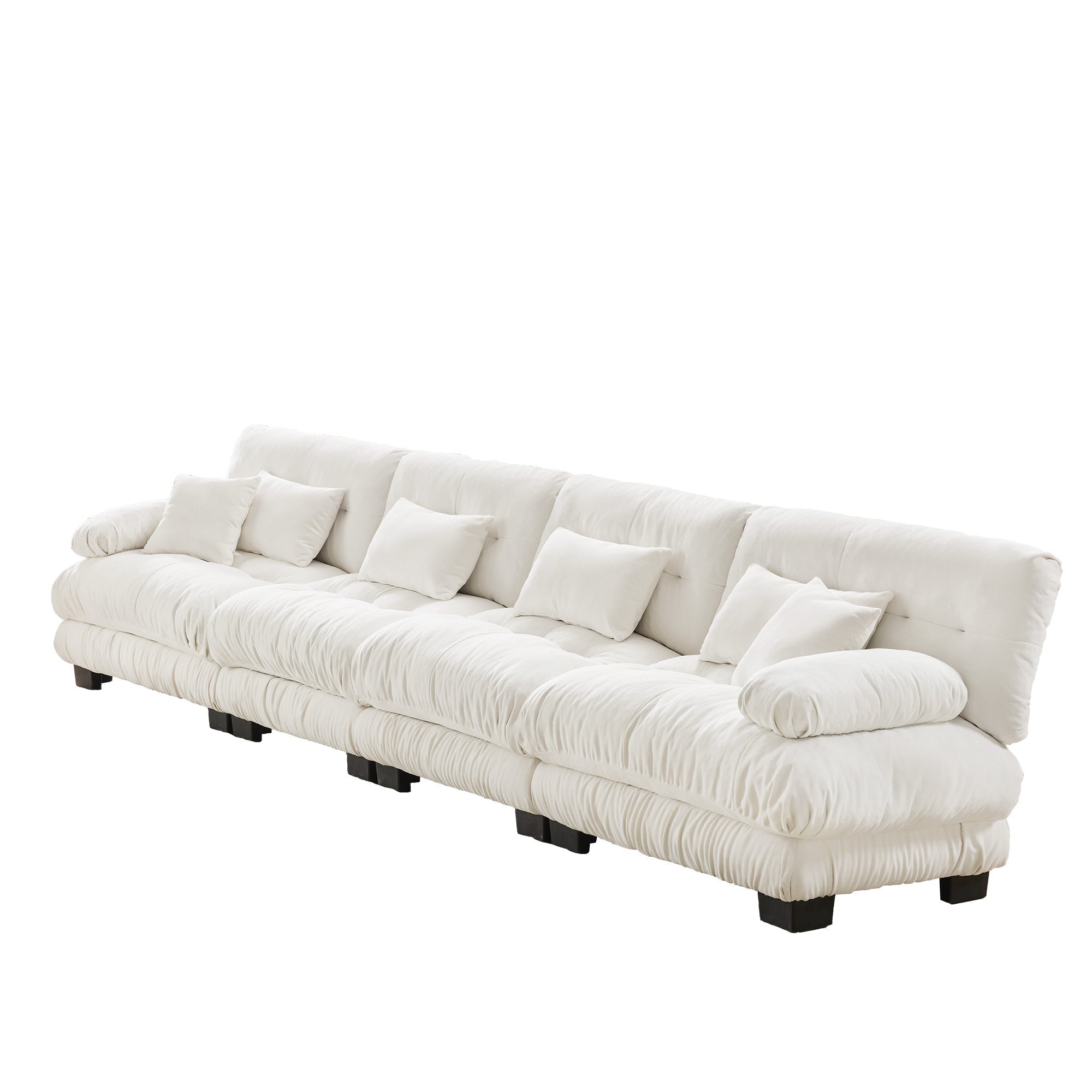 Cloud 4 - Seat Sofa — White Chenille, Modular - TAITIY