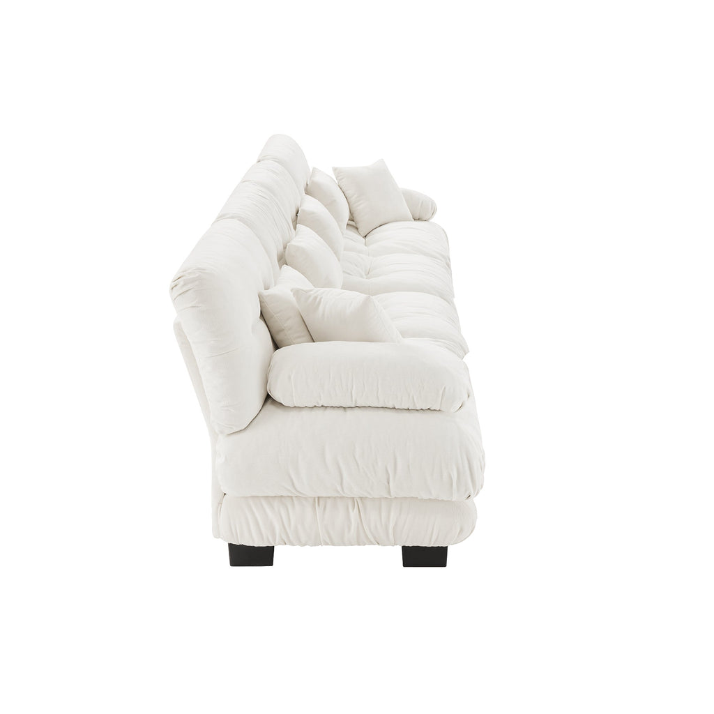 Cloud 4 - Seat Sofa — White Chenille, Modular - TAITIY