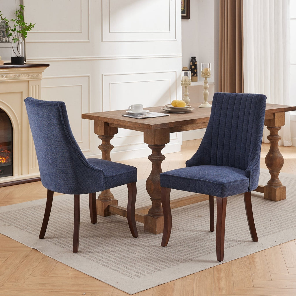 Dining Chair Set of 2 — Blue - TAITIY