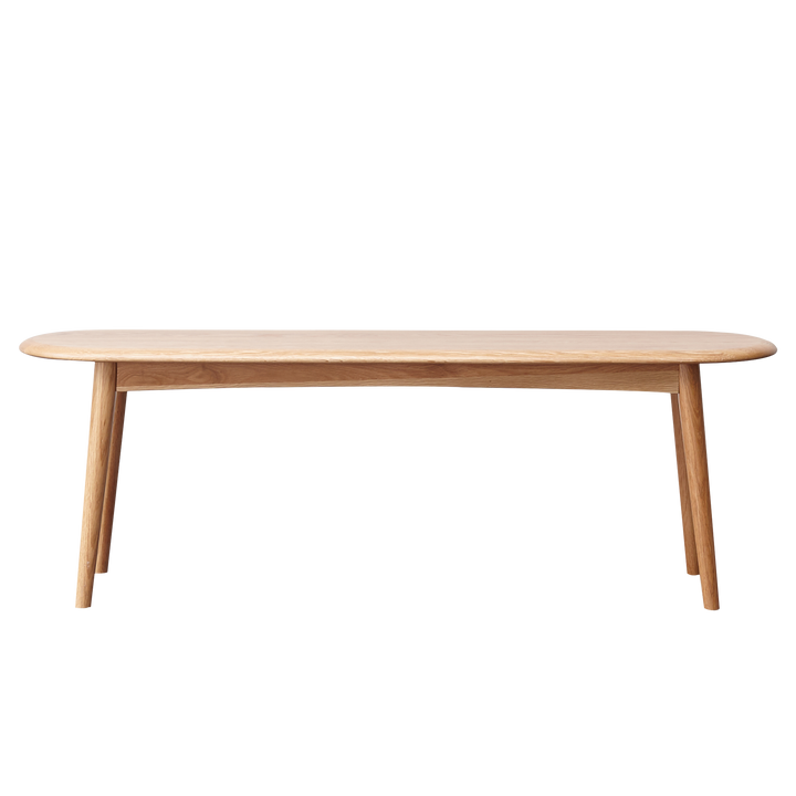 Oak Dining Bench – Half-Round