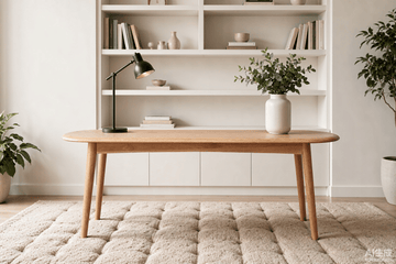 Half-Round Oak Dining Bench – Living Room - TAITIY