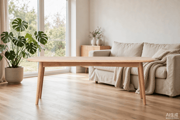 Half-Round Oak Dining Bench – Living Room - TAITIY