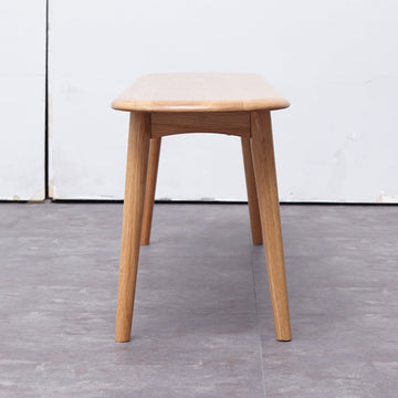 Natural Oak Dining Bench – Solid Construction - TAITIY