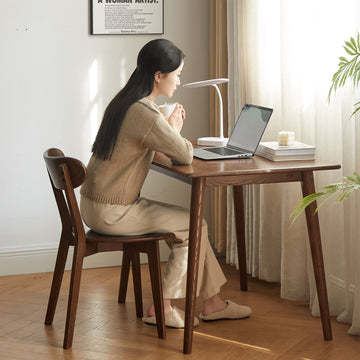 Oak Dining Chair – Natural, 18.3×21.3×31.5 in - TAITIY