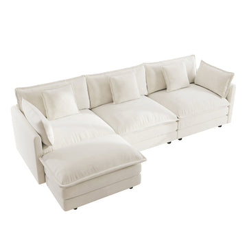 Oversized L-Sectional with Ottoman - TAITIY