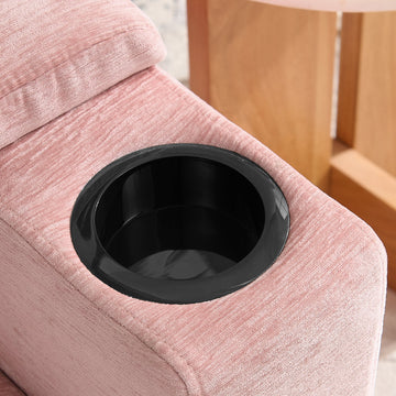 Recliner Sofa Chair with Storage Ottoman — Pink - TAITIY