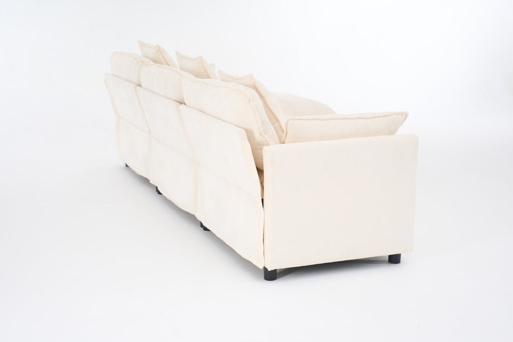 Sectional Sofa with Ottoman, 4 - Seat - TAITIY