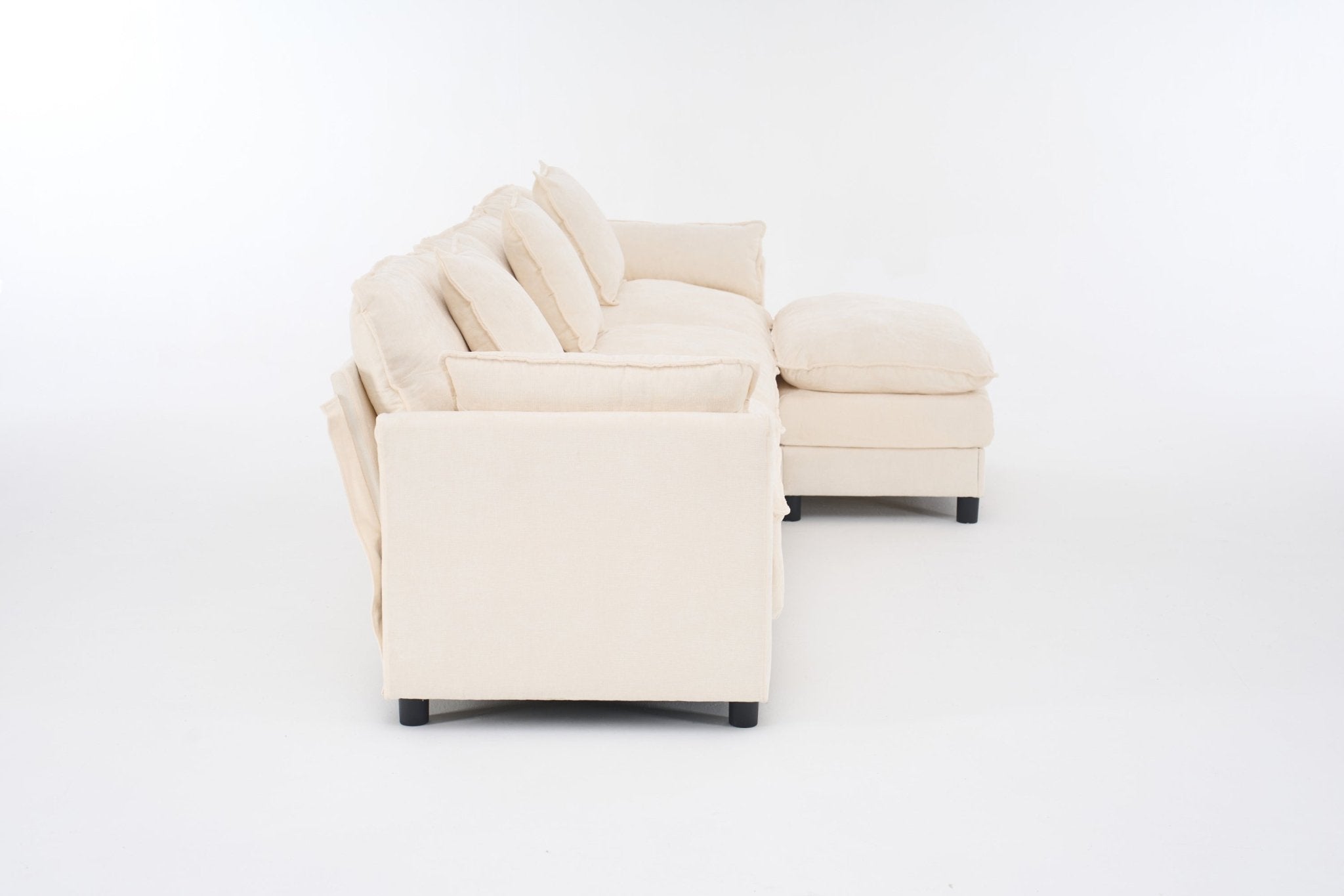Sectional Sofa with Ottoman, 4 - Seat - TAITIY