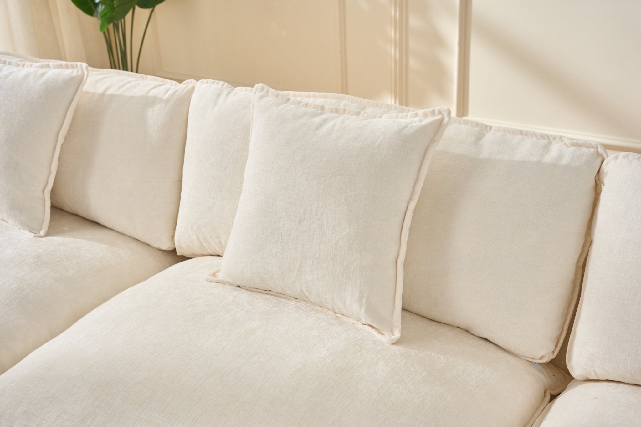 Sectional Sofa with Ottoman, 4 - Seat - TAITIY