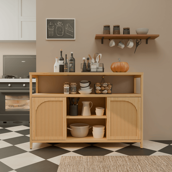 Sideboard Cabinet — Multi-Tier Storage - TAITIY
