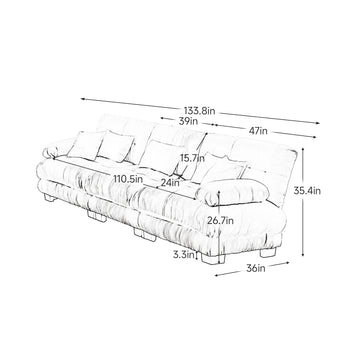 Sofa 3-Seat - TAITIY