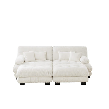 Sofa with 2 Ottomans, 2-Seat - TAITIY