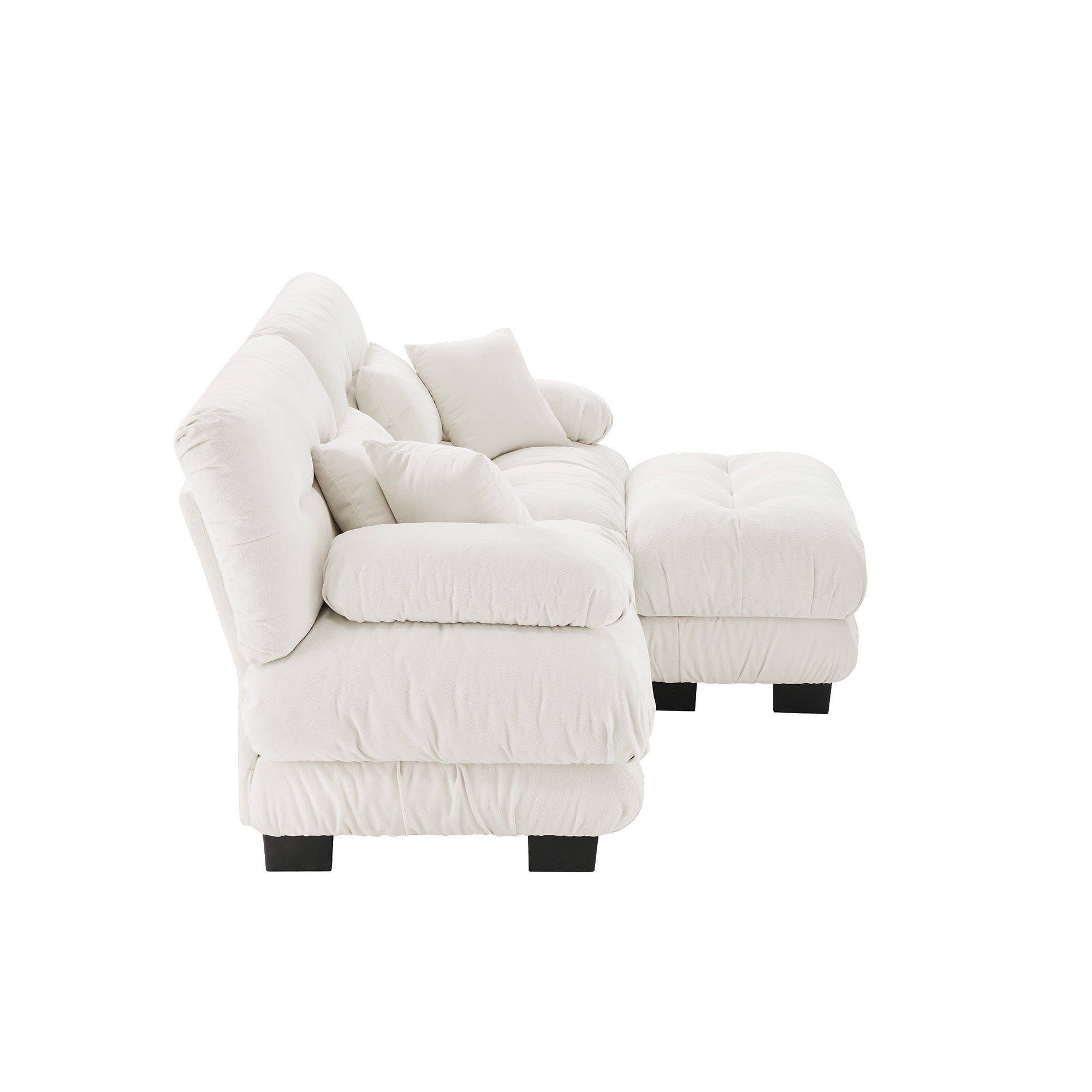 Sofa with Convertible Ottoman, 2 - Seat - TAITIY