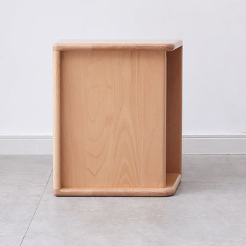 Solid Beech Bedside Cabinet – 15.7 in - TAITIY
