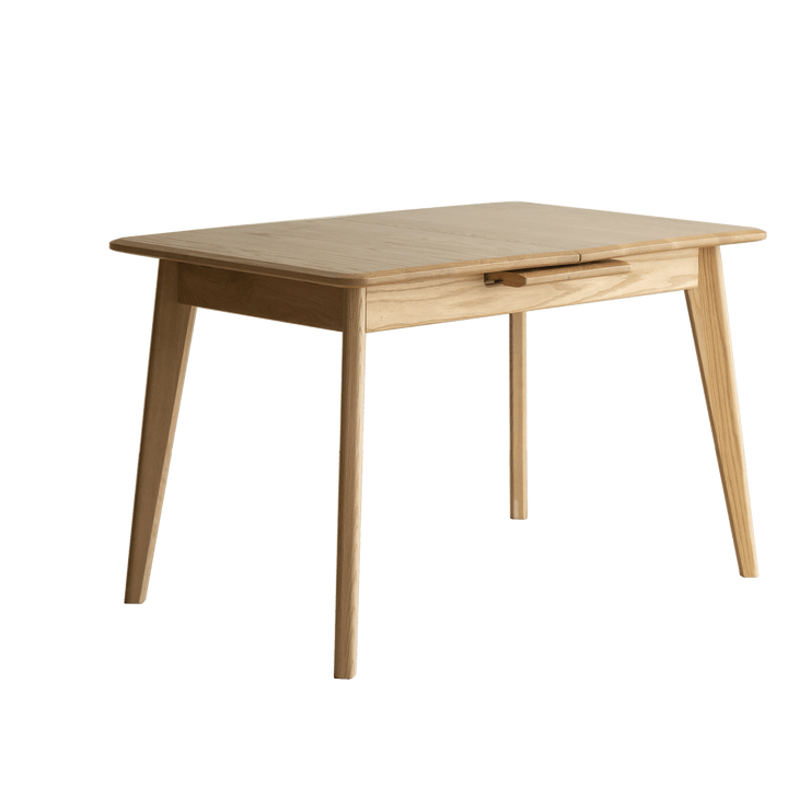 Solid Oak Telescopic Extending Dining Table – 6-8 Seats - TAITIY