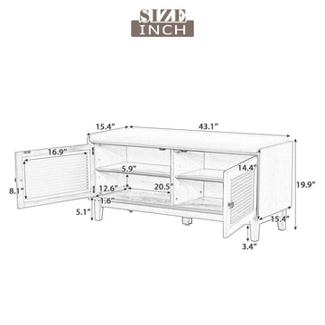 Storage Bench with Cushion — Gray - TAITIY