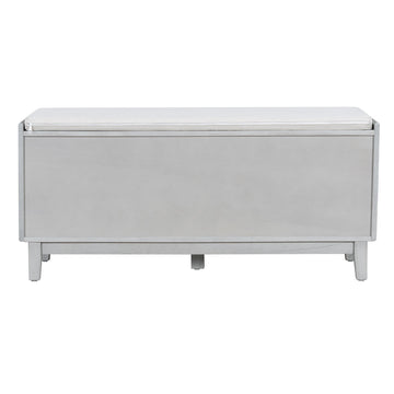 Storage Bench with Cushion — Gray - TAITIY