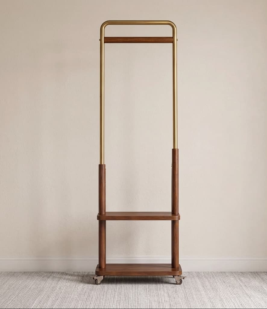 An entryway that stays calm