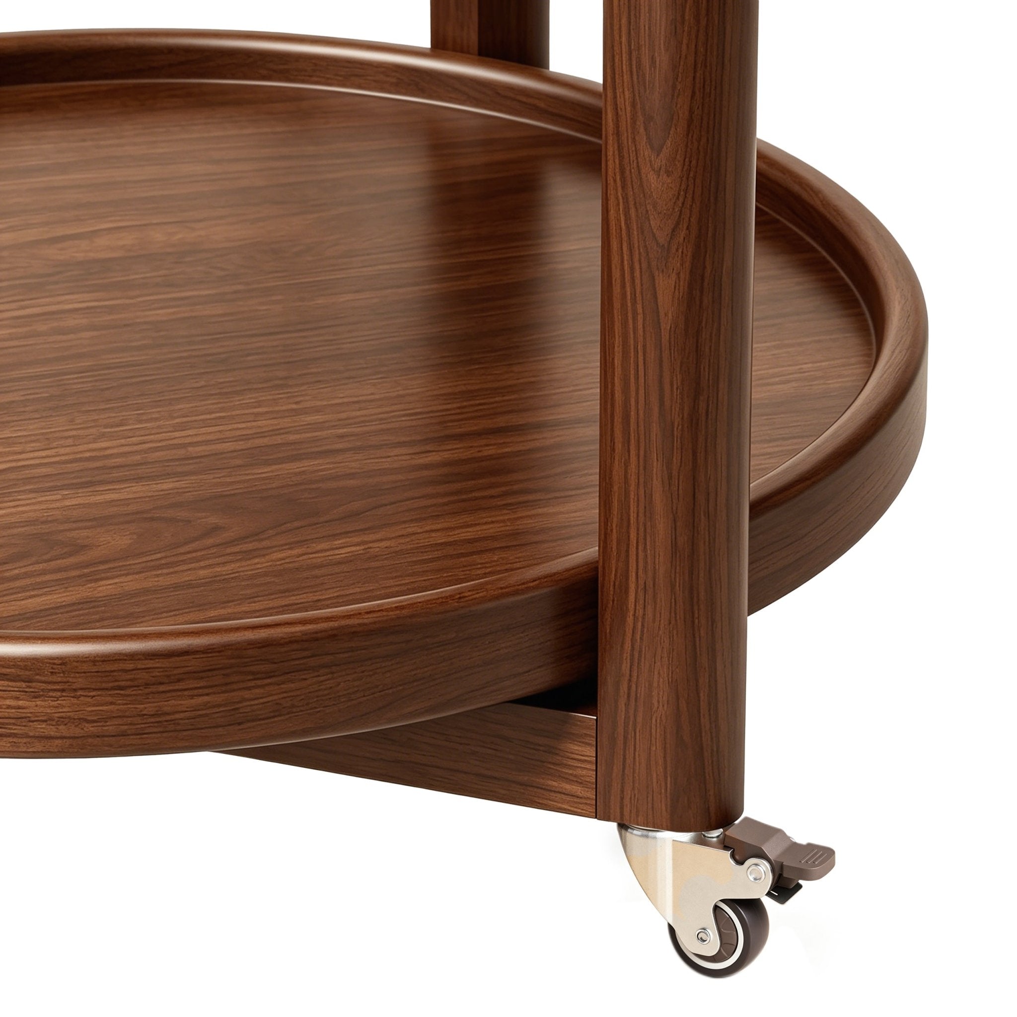 Taitiy Rolling Side Table with Wheels - TAITIY