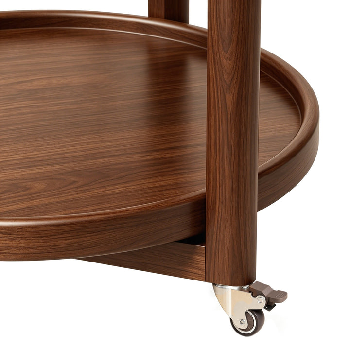 Taitiy Rolling Side Table with Wheels - TAITIY