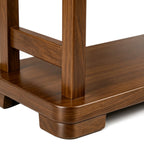 Taitiy Solid Wood Clothes Rack with Shelves & Hooks - TAITIY
