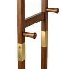Taitiy Solid Wood Clothes Rack with Shelves & Hooks - TAITIY