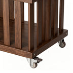 TAITIY Solid Wood Clothes Rack with Storage Basket & 5 Hooks - TAITIY