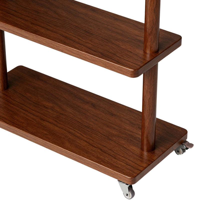 Taitiy Solid Wood Coat Rack with Wheels - TAITIY