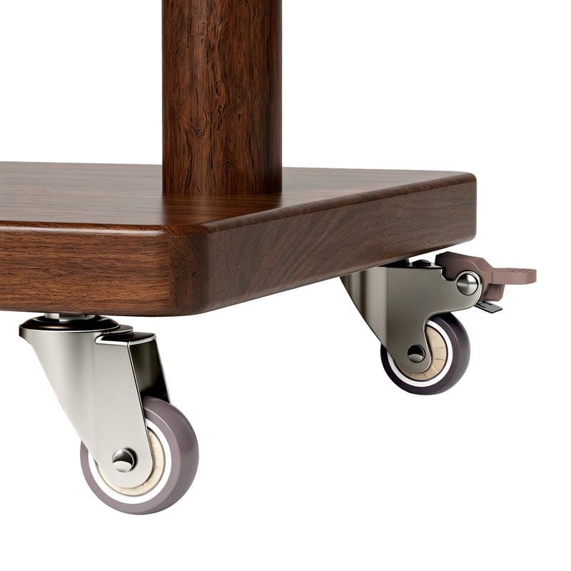 Taitiy Solid Wood Coat Rack with Wheels - TAITIY