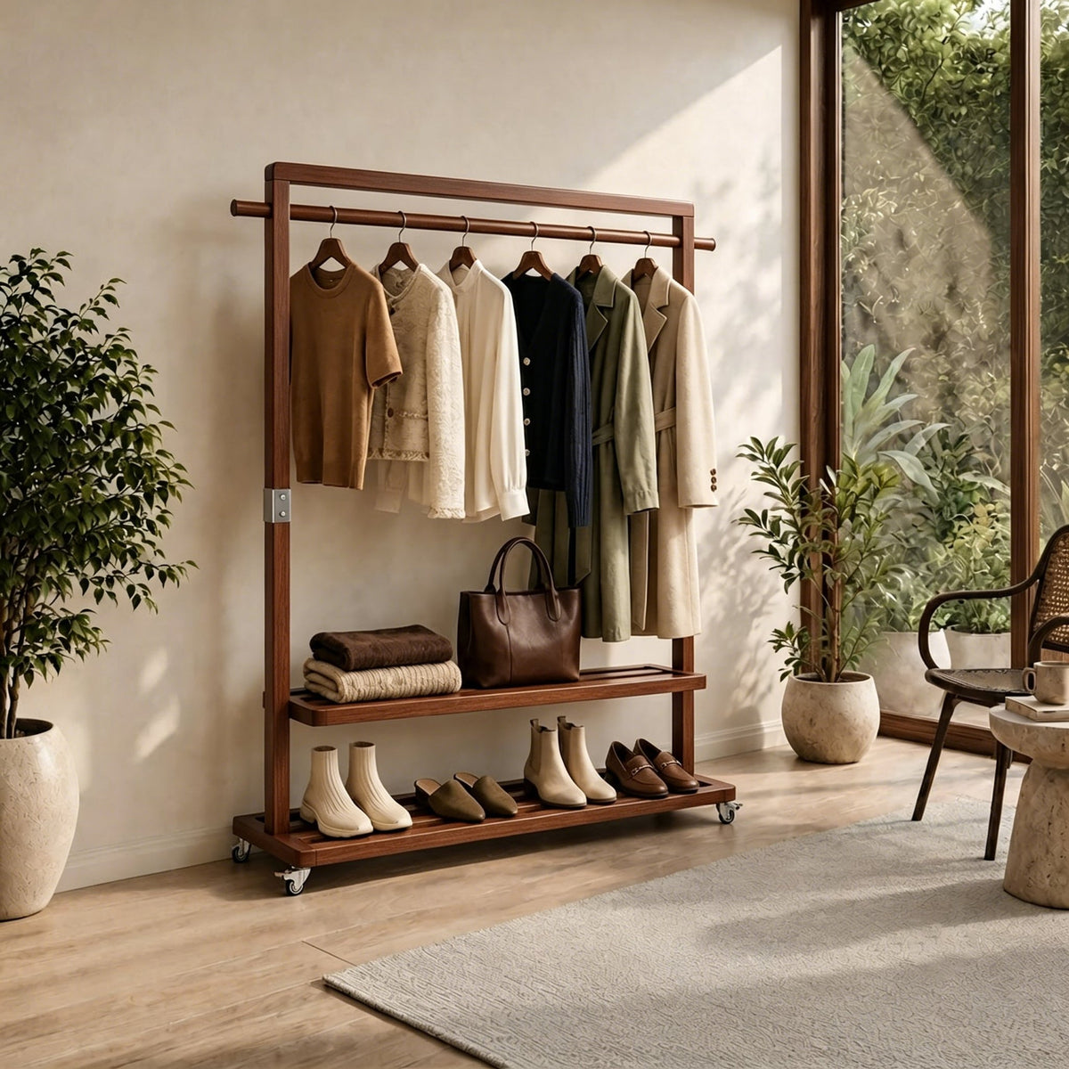 An entryway that stays calm